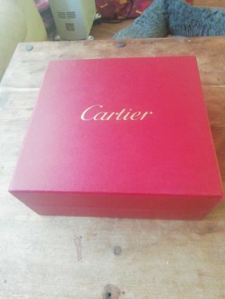 Cartier Red Jewellery Perfume Box Rare Gift Box Ex