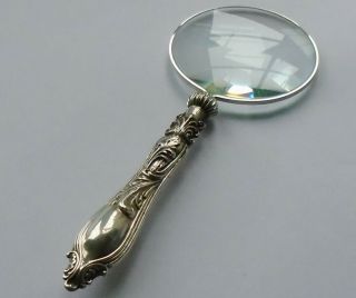 M&co Hm Silver Handle Magnifying Glass Sheffield 1904