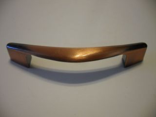 Vintage Nos Copper Flash Boomerang Drawer Or Cabinet Door Pulls Chevron Handles
