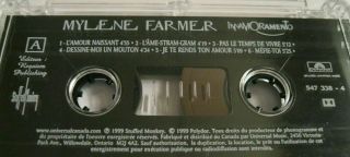 Mylene Farmer Rare DUO K7,  CD Edition Limitée CANADA Innamoramento Mylène 1999 2