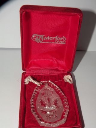 Rare Vintage Waterford Annual Crystal Christmas Ornament 1979
