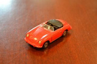 Vintage Tomica Porsche 356 A Speedster 1:59 Red Tomy Diecast Car Japan Rare