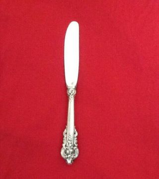 Wallace Grand Baroque Sterling Silver Modern Hollow Butter Spreader Knife 6 1/4 "