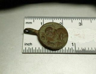 Antique 18th Century St.  Ignatius of Loyola & Francis Xavier Detector Find Medal 2