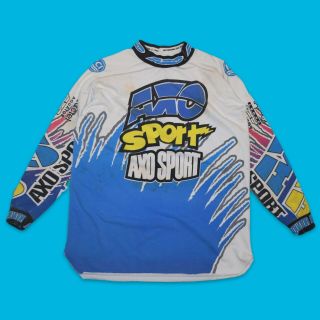 Vintage 1993 Axo Sport Motocross Supercross Racing Jersey Xl - Bradshaw Fox