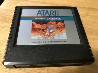 Realsports Baseball Rare Atari 5200 U.  S.  Version Game Cartridge