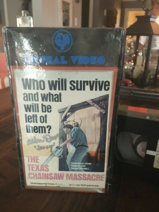 Texas chainsaw massacre Rare Astral VHS Big Black Case Horror LOWERED PRICE 2