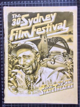 30th Sydney Film Festival.  Program Rare Australian State Theatre Sydney Cinema