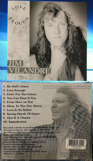 Jim Vilandre - Love Enough (cd,  1994,  Artist 