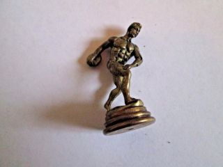 Mini Vintage Discus Discthrower Nude Bronze Metal Statue Figurine Midas Figure