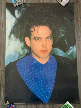 The Cure Robert Smith 1989 Rare Vintage Poster 24.  5 W X 35 L