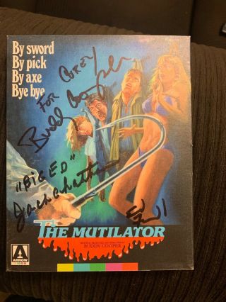 The Mutilator Blu Ray W/slipcover Rare Signed By Cast & Crew