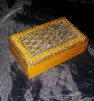 & Unusual Antique Hand Carved Wooden Box Made In Poland