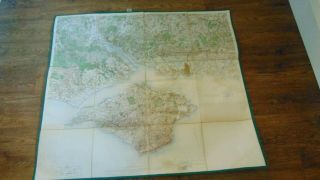 1904 Large Ordnance Survey Map Hampshire/isle Of Wight - Number 79