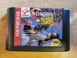 Contra: Hard Corps Sega Genesis,  1994 Cartidge Rare Authentic