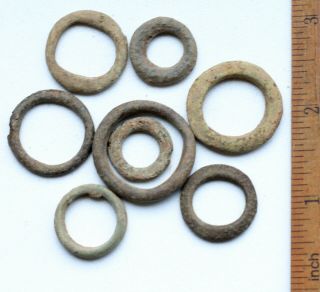 Group Of Celtic Bronze Proto - Money Rings