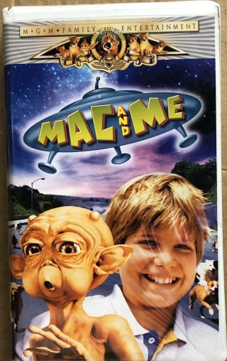 Mac And Me Rare 1988 Vhs Tape With Clamshell Storage Case