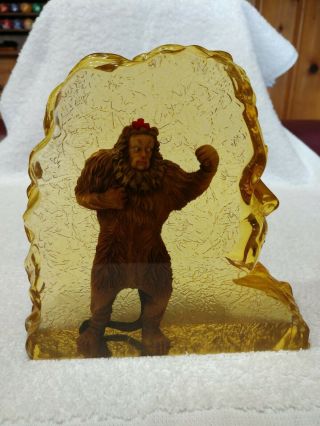 Westland Giftware Wizard Of Oz " Cowardly Lion " Clear Resin Figurine Retire Rare