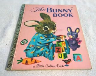 Rare Old Vintage Little Golden Book The Bunny Book (c) 1968