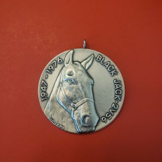 Rare Vintage Black Jack Army Horse 2v56 Medal By Lewis King