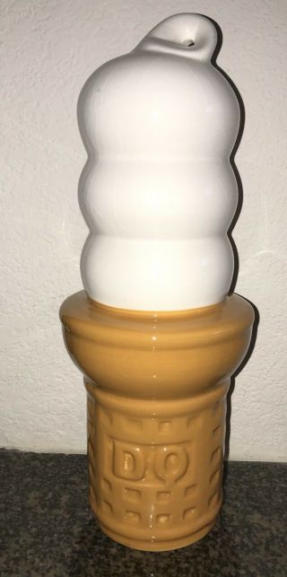 Vintage Rare Dairy Queen Ice Cream Cone Ceramic Bank - Awesome Collectible