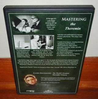 MASTERING THE THEREMIN & Clara Rockmore - Greatest Theremin Virtuoso - MOOG - Rare DVD 2