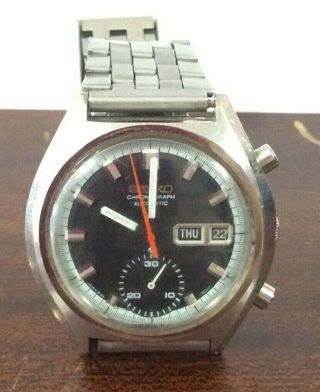 Rare Seiko Chronograph Automatic 6139 - 8030 Vintage Collectible Watch