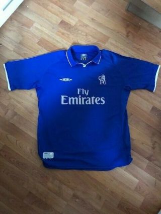 Chelsea Fc Rare Vintage Home Shirt 2001/2003 (large) Umbro