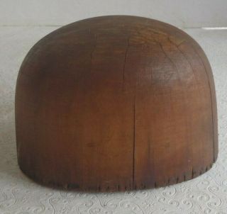 Vintage Wooden Millinery Hat Mold