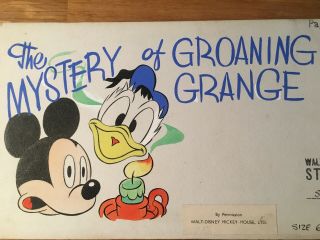 Disney Animation Drawing Mickey Mouse And Donald Authentic Rare