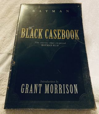 Batman The Black Casebook Grant Morrison Out Of Print & Very Rare