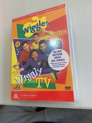 The Wiggles Wiggly Tv Dvd (2000) Region 4 Abc For Kids Rare