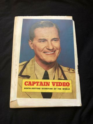 Captain Video 6/Photo Cover/Rare Early TV Sci - Fi/Last Issue/All Evans Art 2