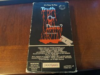 Truth Or Dare A Critical Madness Vhs Rare Sov Slasher 1986
