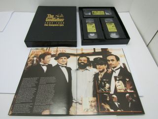 The Godfather 1902 - 1959 The Complete Epic Vhs Tape Set W/booklet Rare