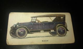 1924 Nash Six - Imperial Tobacco Co.  Canada Cigarette Card Rare