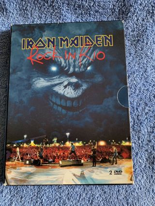 Iron Maiden - Rock In Rio (dvd,  2002,  2 Disc Set) Concert Oop Rare Brazil Live