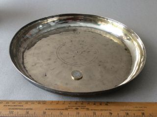 Antique Brass Weighing Scales Pan 11 1/8in Diameter.