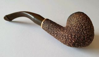 Vintage/antique smoking pipe clay meerschaum? stippled texture bowl tobacco 3