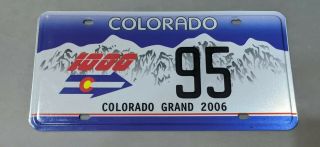 Neat Colorado Grand 2006 License Plate - Annual Vintage Car Tour - Rare Item