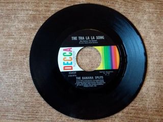 Rare 1968 - Exc,  Banana Splits - The Tra La La Song/ Toy Piano Melody 32429 45