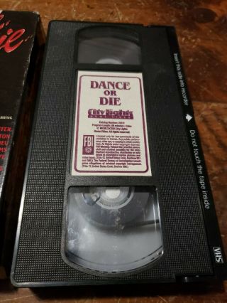 Dance Or Die Vhs Rare 80s Horror Slasher Sov City Lights Home Video Gore 2