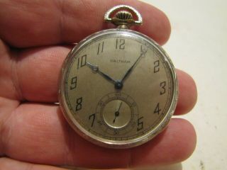 1921 Waltham Model 1894 Pocket Watch Grade 220 12s 15j Open Face