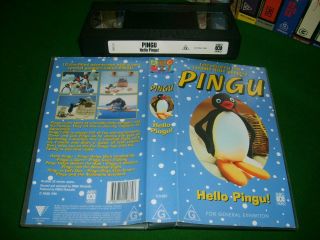 Pingu - Hello Pingu (10 Stories) - 1998 Rare Australian Roadshow - Abc Vhs Video