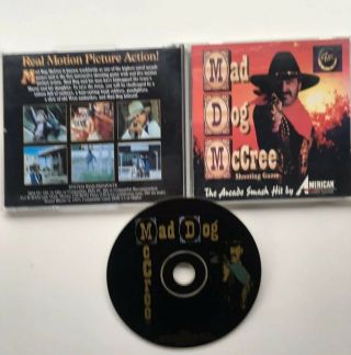 Mad Dog Mccree Shooting Gun American Laser Games Pc Cd - Rom Rare Hard To Find
