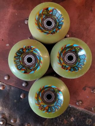 Vintage Skateboard Wheels Santa Cruz Bullet 95a