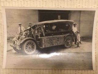 Vintage Antique Car Photo Traveling The United States Elk Horns,  Grand Canyon