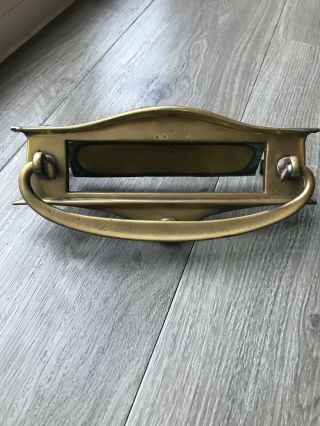 Antique / Vintage Brass Door Knocker / Letter Box