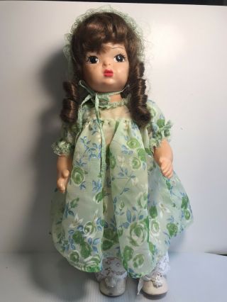 Vintage Terri Lee 16 " Hard Plastic Doll With Painted Face