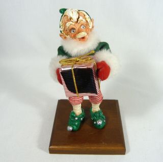 Rare Simpich Character Doll 1987 Christmas Elf Jingles Santa 